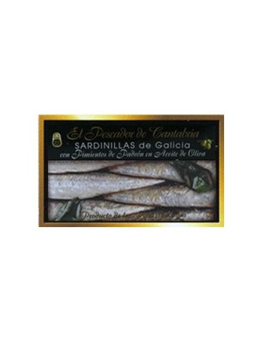 Sardinillas de Galicia con Pimientos de Padrón El Pescador de Cantabria