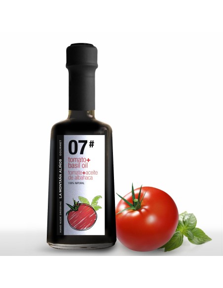 Aliño de Tomate con Aceite de Albhaca La Montaña Aliños 07 250ml