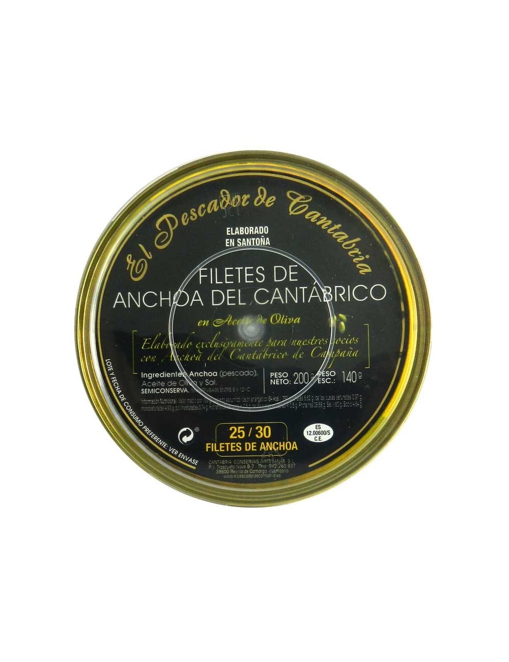 Anchoa Cantabria Serie Oro Premio Cata 2007 El Pescador de Cantabria