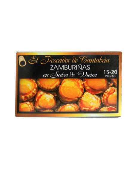 Zamburiñas en Salsa Vieira El Pescador de Cantabria