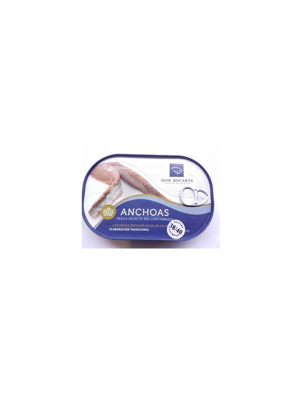 Anchoa Don Bocarte en Aceite de Oliva Virgen 38 a 40 filetes