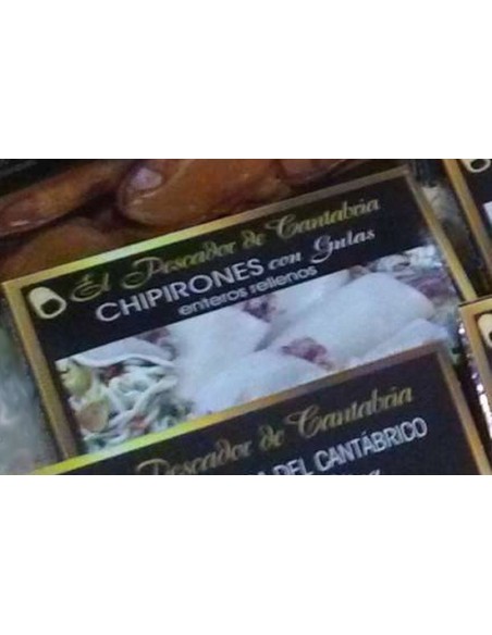 Chipirones Rellenos de Gulas El Pescador de Cantabria