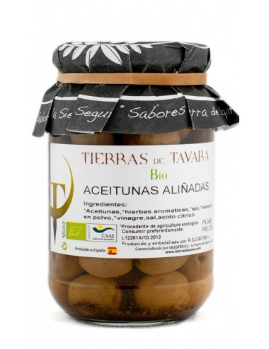 Aceitunas verdes Aliñadas Tierras de Tavara Bio