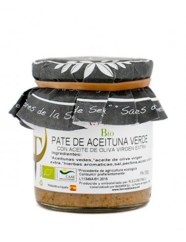 Paté de Aceituna Verde Tierras de Tavara  Bio