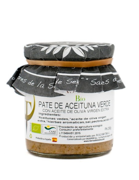 Paté de Aceituna Verde Tierras de Tavara  Bio