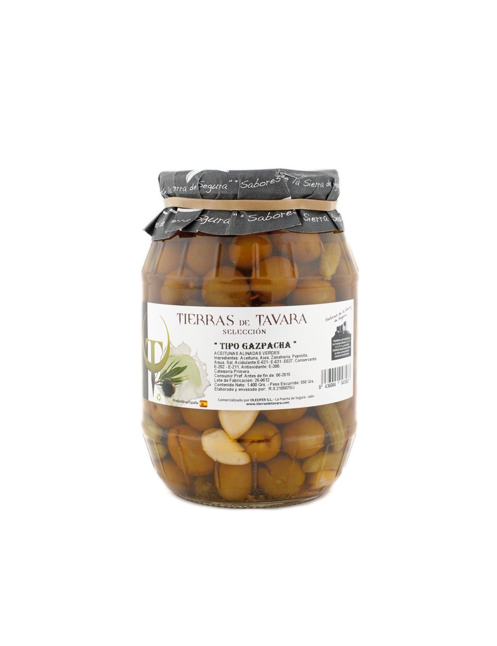 Aceituna Gazpacha Tierras de Tavara