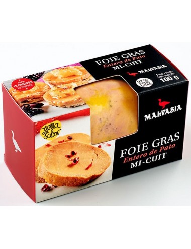 Mi-cuit pato Mini 100g estuchado MALVASÍA