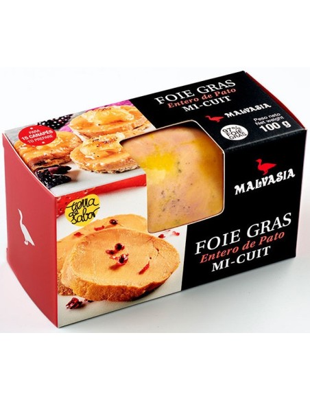 Mi-cuit pato Mini 100g estuchado MALVASÍA