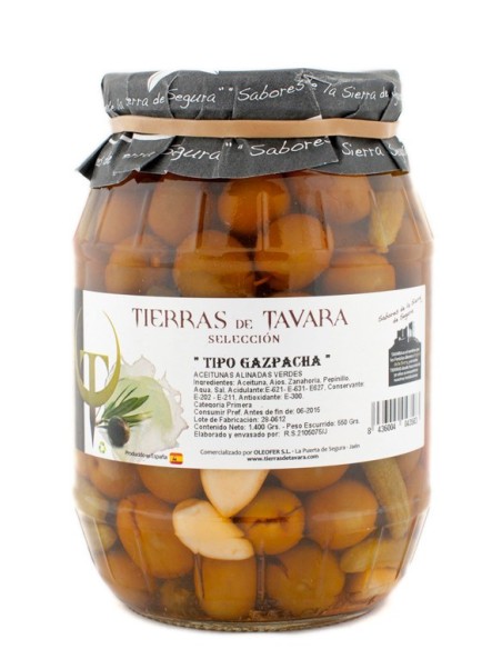 Aceituna Gazpacha Tierras de Tavara