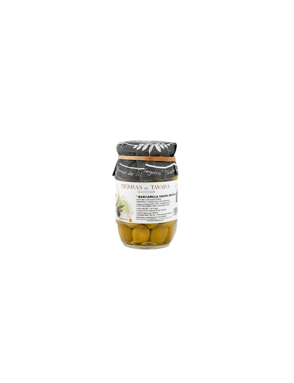 Aceitunas de Manzanilla sabor Anchoa Tierras de...