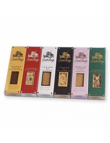 Estuche 6 Mini Tabletas de Turrón San Jorge