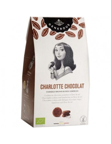 Galletas de Chocolate Charlotte Chocolat Sin gluten y ecológicas Generous
