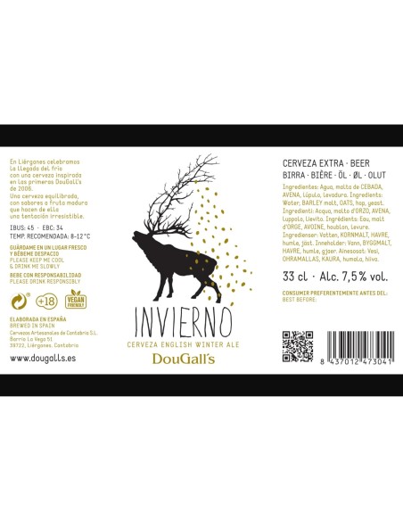 Cerveza Dougall's Invierno