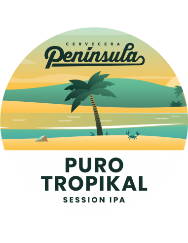 Cerveza Península Puro Tropikal lata 33cl
