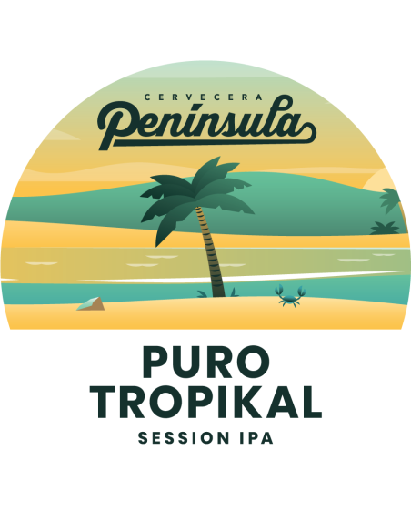 Cerveza Península Puro Tropikal lata 33cl