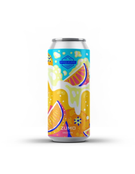 Cerveza Basqueland ZUMO Hazy IPA lata 44cl.