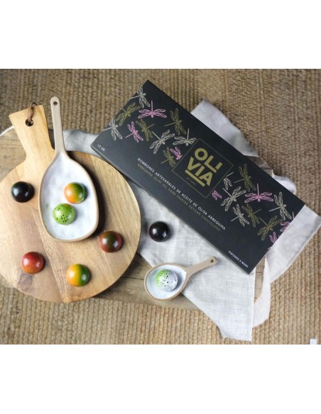 Bombones Artesanales de Aceite de Oliva Arbequina Olivia