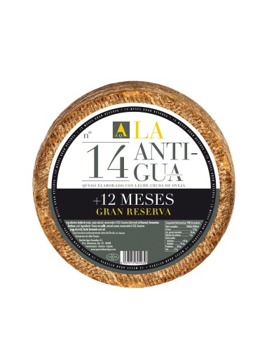 Cuña de queso La Antigua 14 Añejo de Oveja
