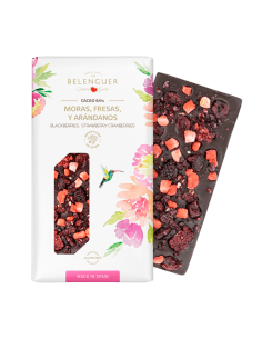 Chocolate negro 64% con Moras, Fresas y Arándanos Belenguer