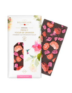 Chocolate negro 64% con Fresa y Yogur de Granada Belenguer