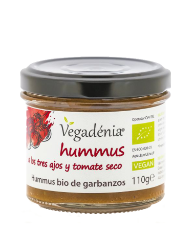 Hummus Vegadénia a los tres ajos y tomate seco